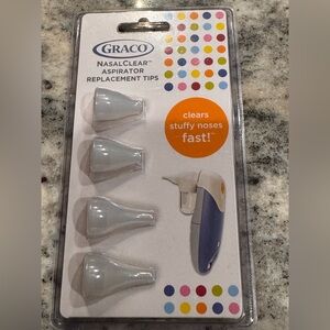 4pc Graco NasalClear Aspirator Replacement Tips - Gray